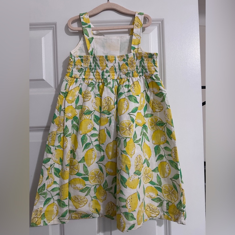 GAP KIDS LINEN LEMON GIRLS DRESS SIZE 5T - Picture 2 of 7